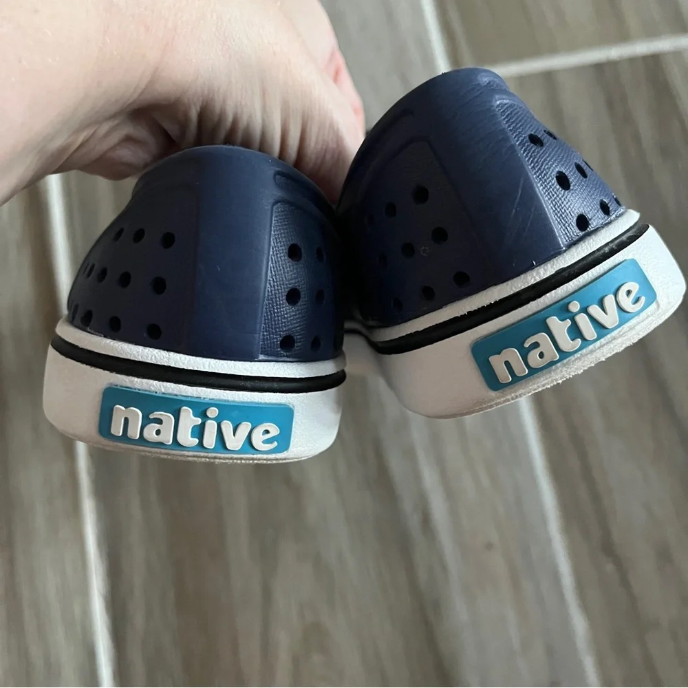 Kids Navy Slip-On Water Shoes